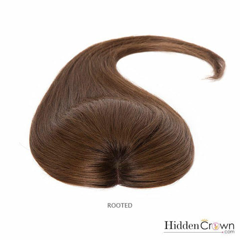 Crown® Topper - Medium Brown - 4 - Hidden Crown Hair Extensions