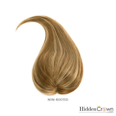 Crown® Topper - Light Ash Brown with Golden Highlights- 5/24 - Hidden Crown Hair Extensions