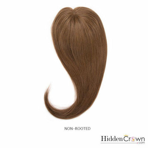 Crown®Topper -  Lighter Medium Brown - 6 - Hidden Crown Hair Extensions