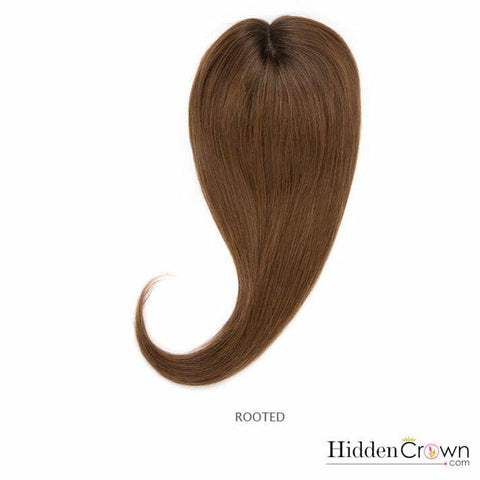 Crown®Topper -  Lighter Medium Brown - 6 - Hidden Crown Hair Extensions