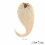 Crown® Topper - Platinum Clearest Blonde - 60 - Hidden Crown Hair Extensions