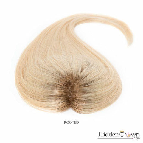 Crown® Topper - Platinum Clearest Blonde - 60 - Hidden Crown Hair Extensions