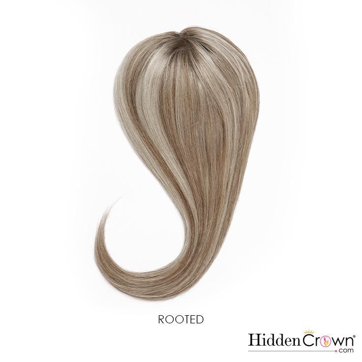 Topper Dark Ash Blonde Mix with Cool Highlights | - Hidden Crown Hair