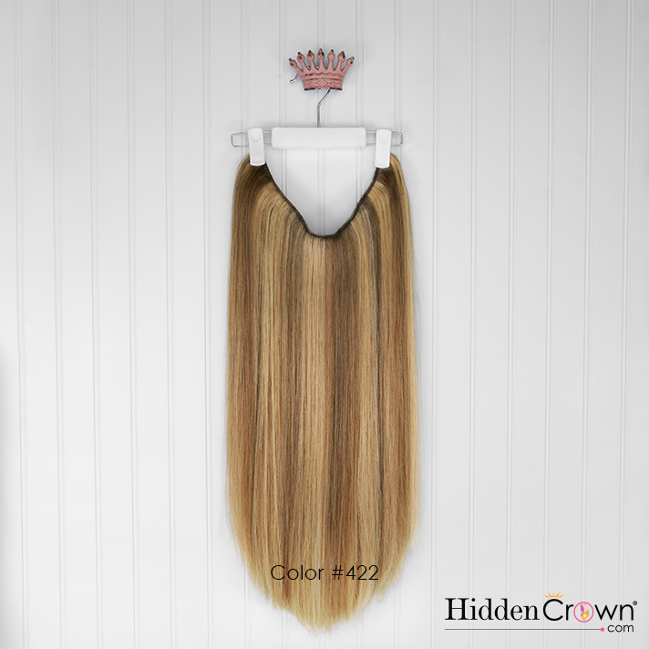 Halo® Extension | Warm Honey | #422 - Hidden Crown Hair Extensions