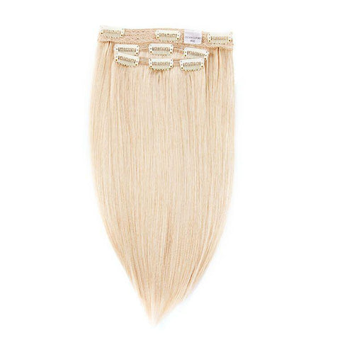 Crown® Clip Ins - Lightest Beige Blonde - 22 - Hidden Crown Hair Extensions